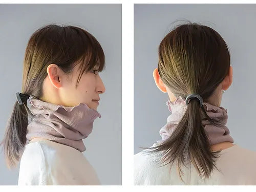 Japanese-made neck warmer for sleeping and daily use