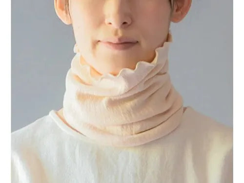 Japanese-made neck warmer for sleeping and daily use