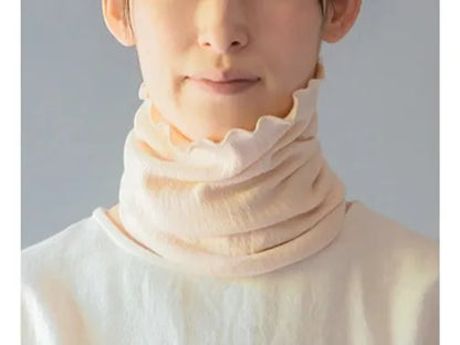 Japanese-made neck warmer for sleeping and daily use