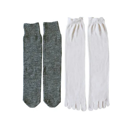 Japanese-made two-layer warm sleeping socks (silk x wool)