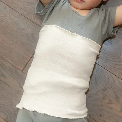 Organic cotton bellyband for kids made in Japan