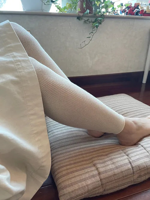 Japanese-made silk cotton leggings