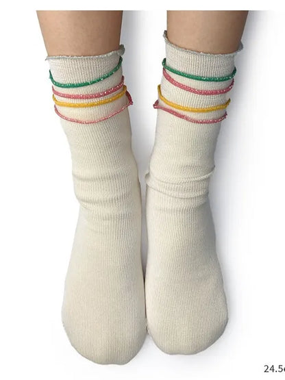 [Pre-order] Japanese-made 6-layer cold-proof socks (silk x wool)