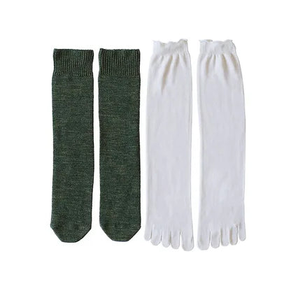 Japanese-made two-layer warm sleeping socks (silk x wool)