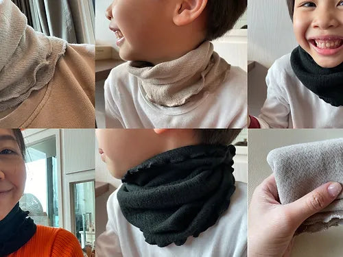 Japanese-made neck warmer for sleeping and daily use