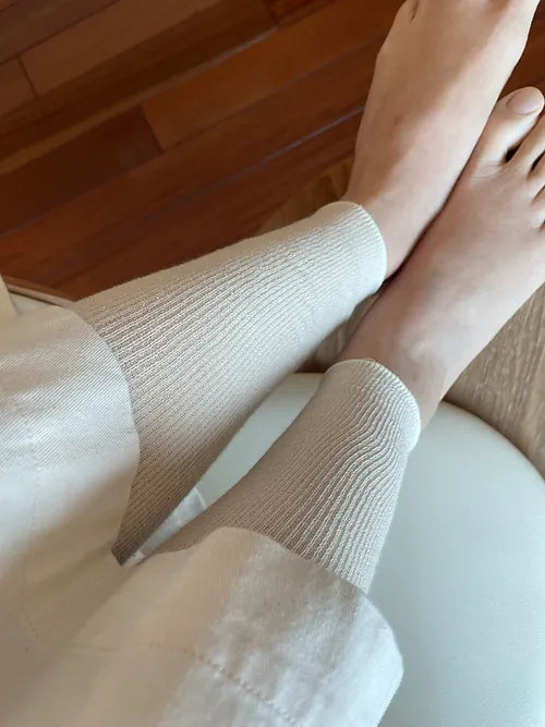 Japanese-made silk cotton leggings