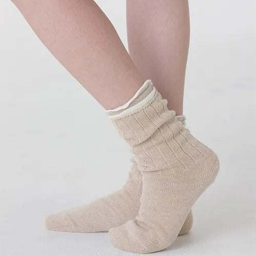 Japanese-made Cocoonfit 4-layer cold-weather socks (silk x cotton) size S