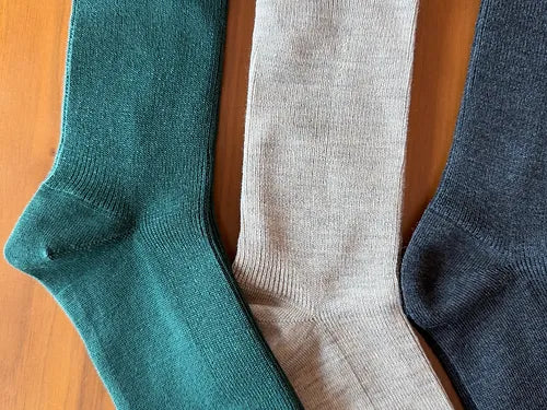 Japanese-made four-season everyday socks (silk x wool)