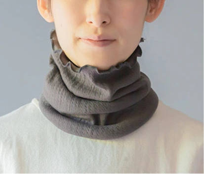 Japanese-made neck warmer for sleeping and daily use