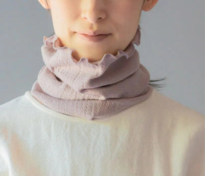 Japanese-made neck warmer for sleeping and daily use